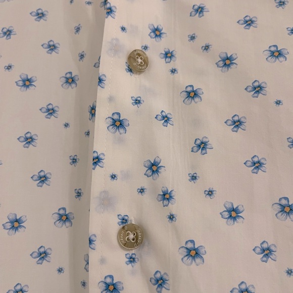 Men’s johnnie-O Hangin' Out Benson Blue Floral Button Up Shirt Size XL - Picture 2 of 7